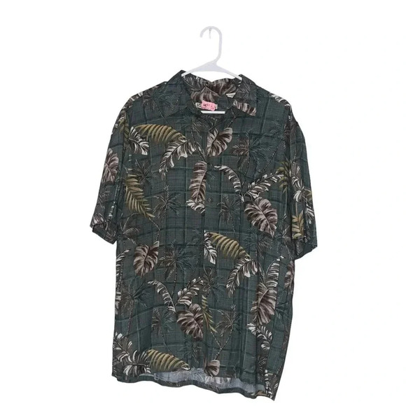 Men's Batik Bay Tropical Casual Button-Down Shirt Size Large - Picture 2 of 4
